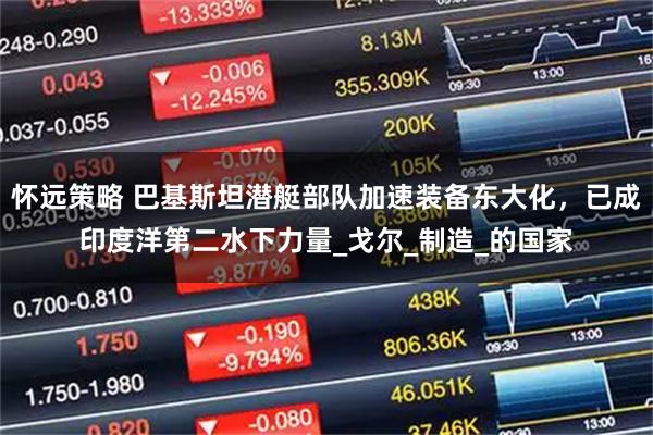 怀远策略 巴基斯坦潜艇部队加速装备东大化,已成印度洋第二水下力量_戈尔_制造_的国家