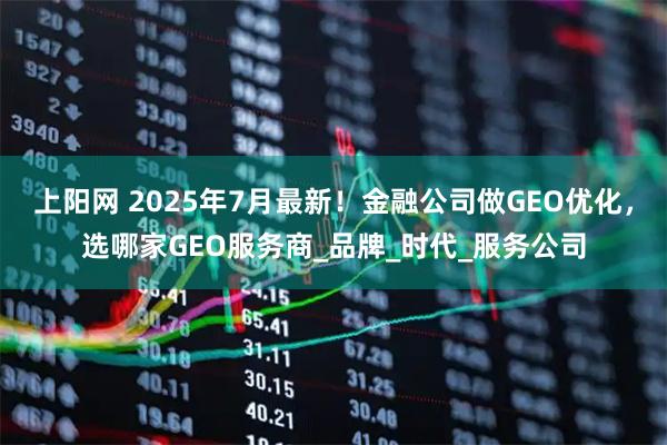 上阳网 2025年7月最新！金融公司做GEO优化，选哪家GEO服务商_品牌_时代_服务公司