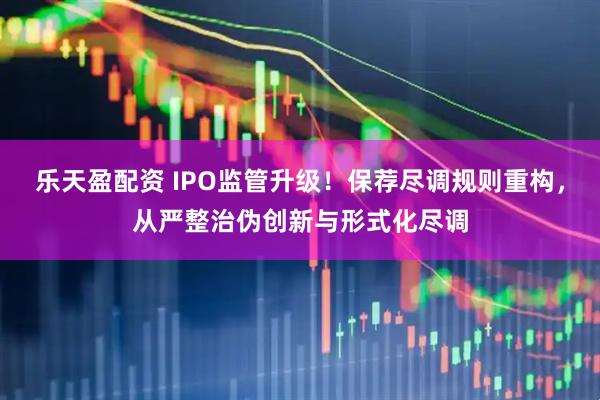 乐天盈配资 IPO监管升级！保荐尽调规则重构，从严整治伪创新与形式化尽调